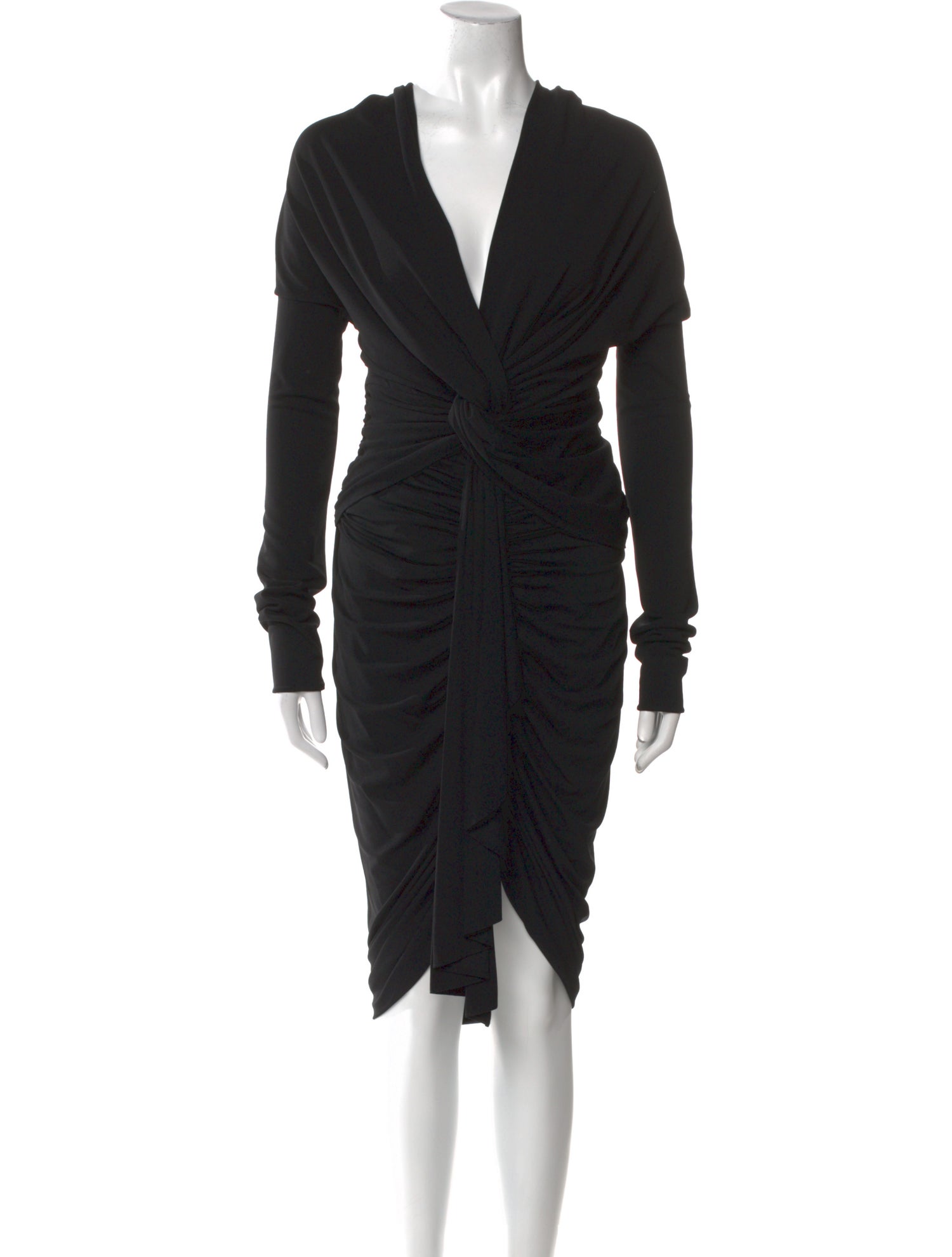 Alexandre Vauthier V-Neck Knee-Length Dress