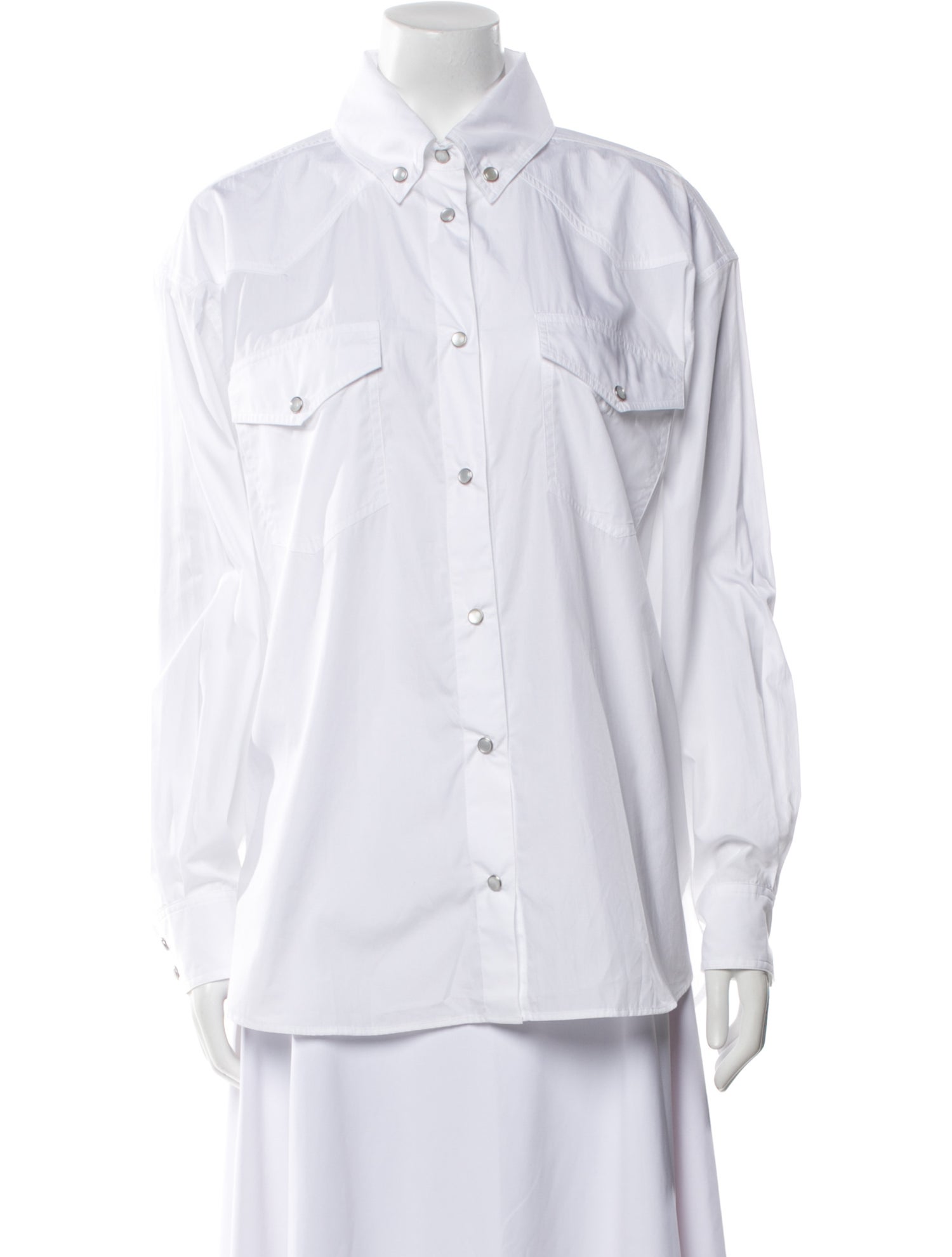 Alexandre Vauthier Long Sleeve Button-Up Top w/ Tags