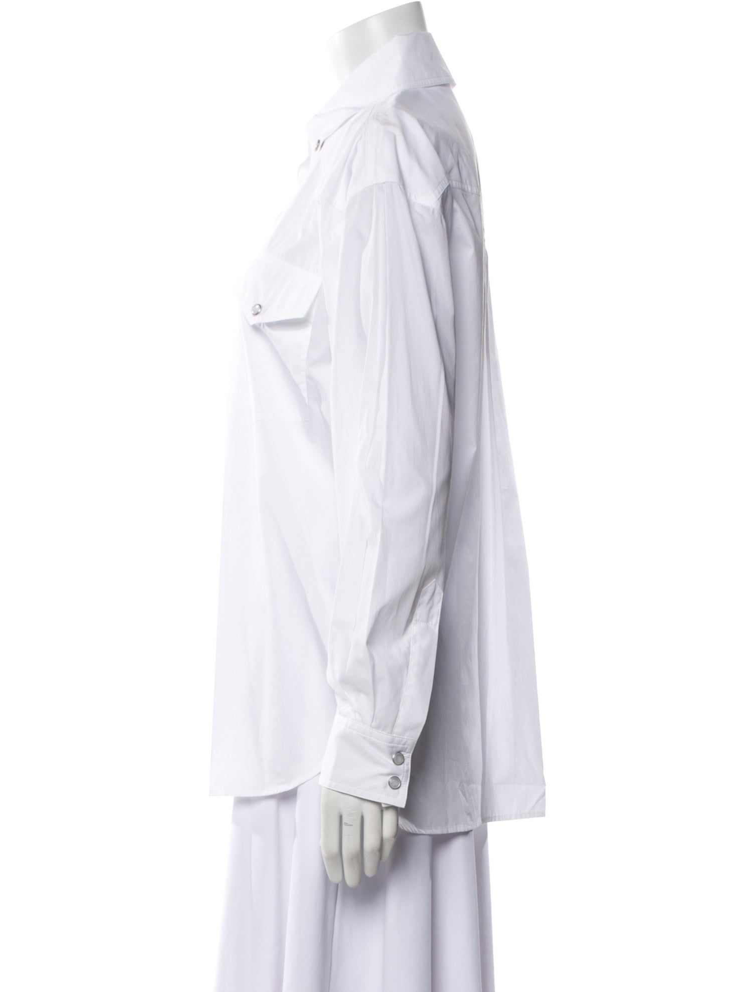 Alexandre Vauthier Long Sleeve Button-Up Top w/ Tags