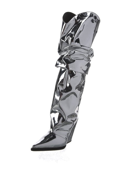 Alexandre Vauthier Patent Leather Boots w/ Tags