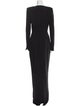 Alexandre Vauthier V-Neck Long Dress