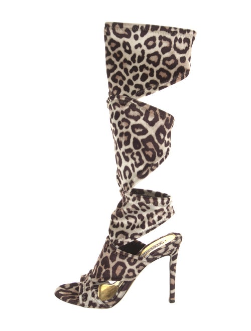 Alexandre Vauthier Printed Gladiator Sandals w/ Tags