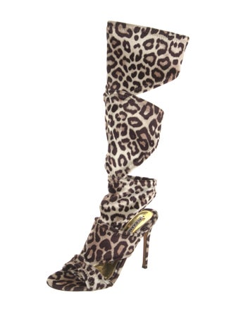 Alexandre Vauthier Printed Gladiator Sandals w/ Tags