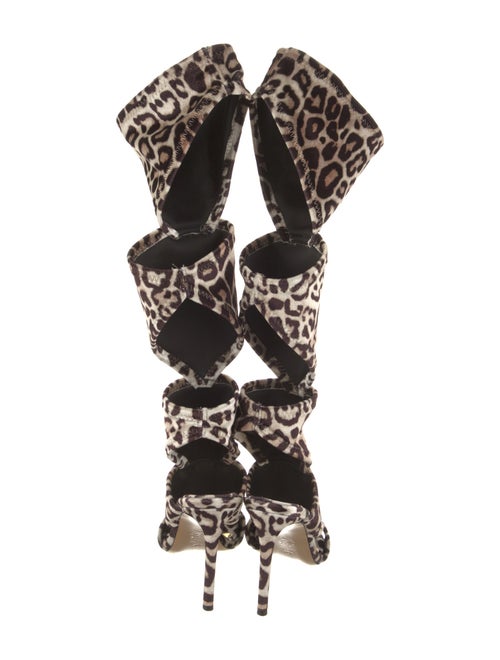 Alexandre Vauthier Printed Gladiator Sandals w/ Tags