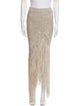 Alexandre Vauthier Linen Long Skirt