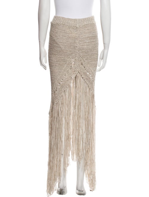 Alexandre Vauthier Linen Long Skirt