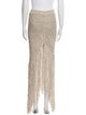 Alexandre Vauthier Linen Long Skirt