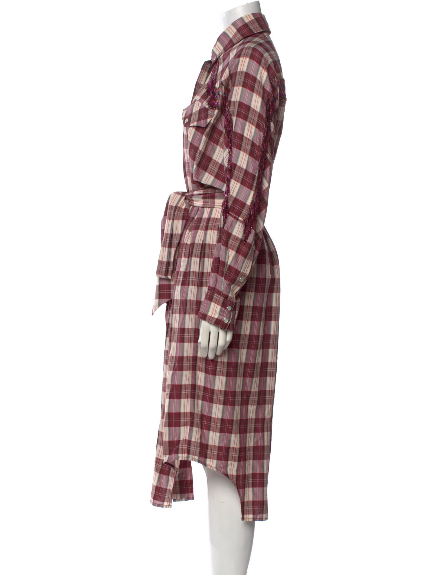 Alexandre Vauthier Linen Midi Length Dress