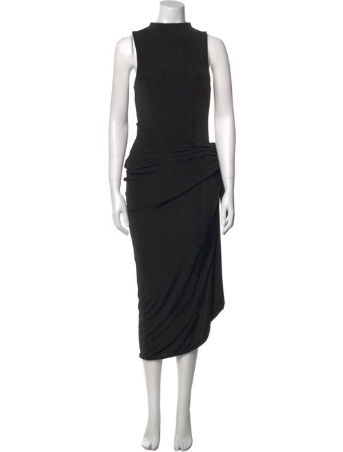 Alexandre Vauthier Mock Neck Long Dress