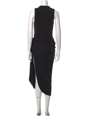 Alexandre Vauthier Mock Neck Long Dress
