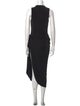 Alexandre Vauthier Mock Neck Long Dress