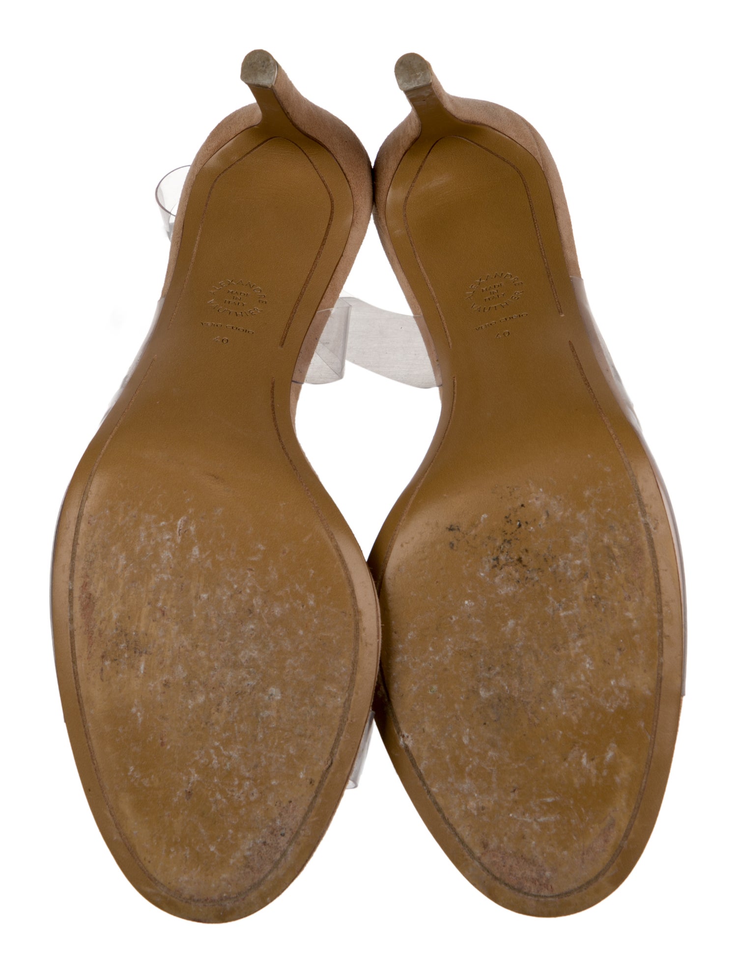 Alexandre Vauthier Suede Slingback Sandals