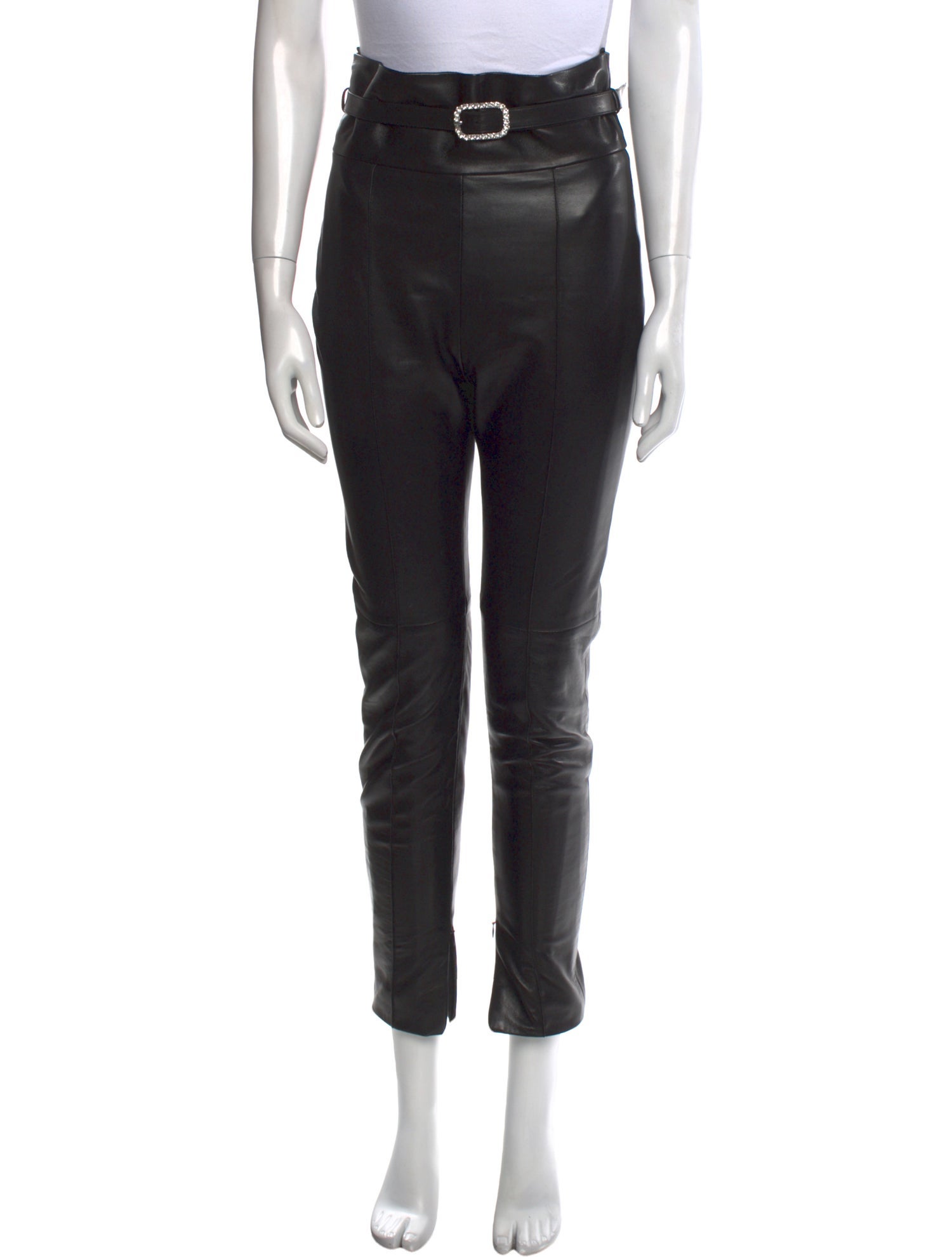 Alexandre Vauthier Lambskin Skinny Leg Pants