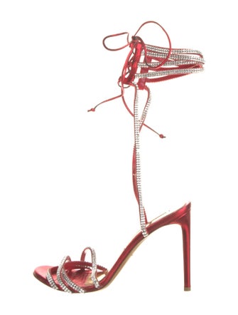 Alexandre Vauthier Leather Gladiator Sandals