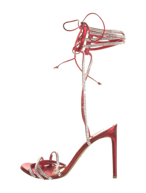 Alexandre Vauthier Leather Gladiator Sandals