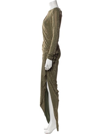 Alexandre Vauthier Crew Neck Long Dress