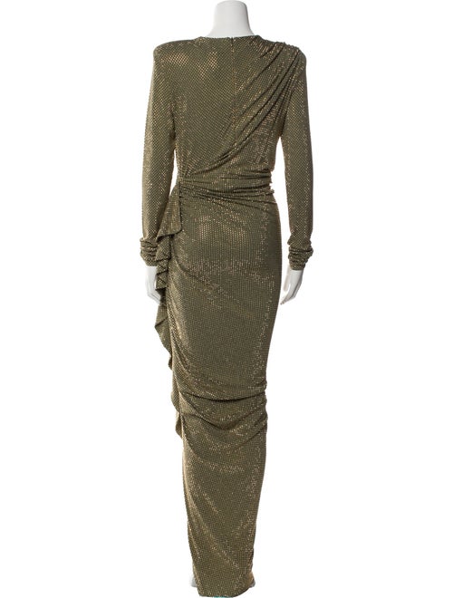 Alexandre Vauthier Crew Neck Long Dress