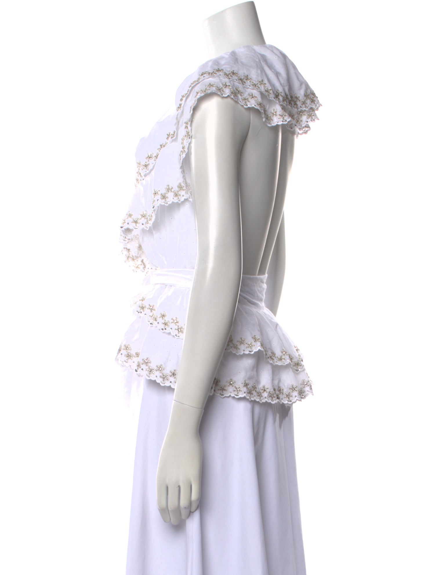 Alexandre Vauthier V-Neck Sleeveless Blouse w/ Tags