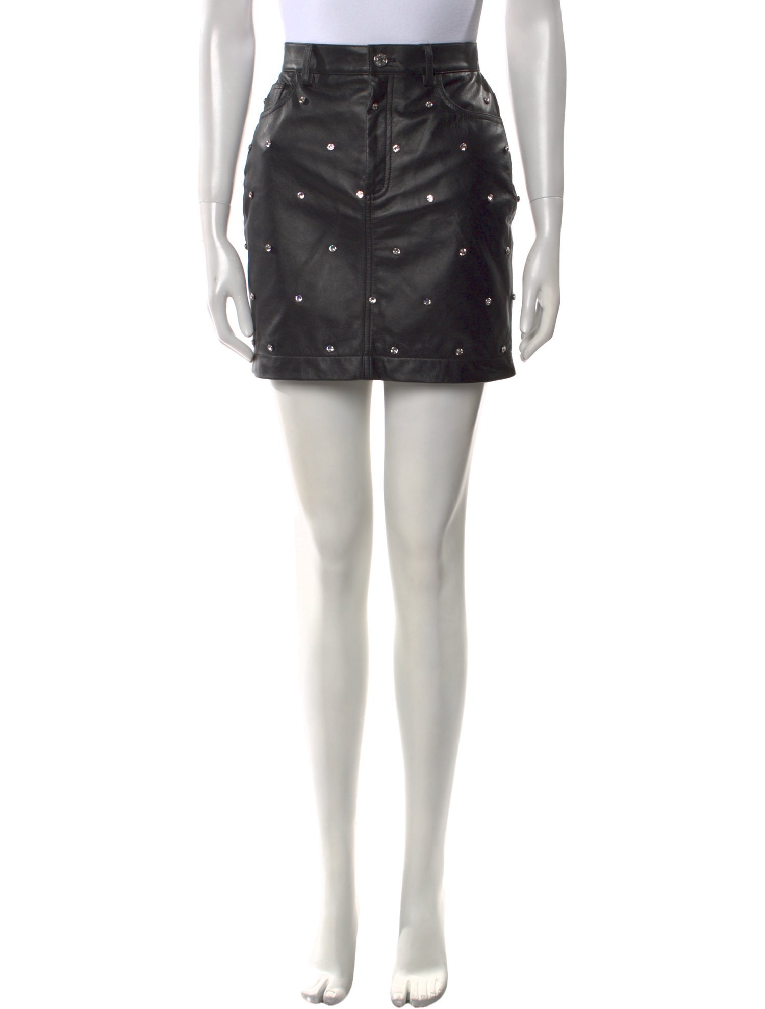 Alexandre Vauthier Leather Mini Skirt w/ Tags