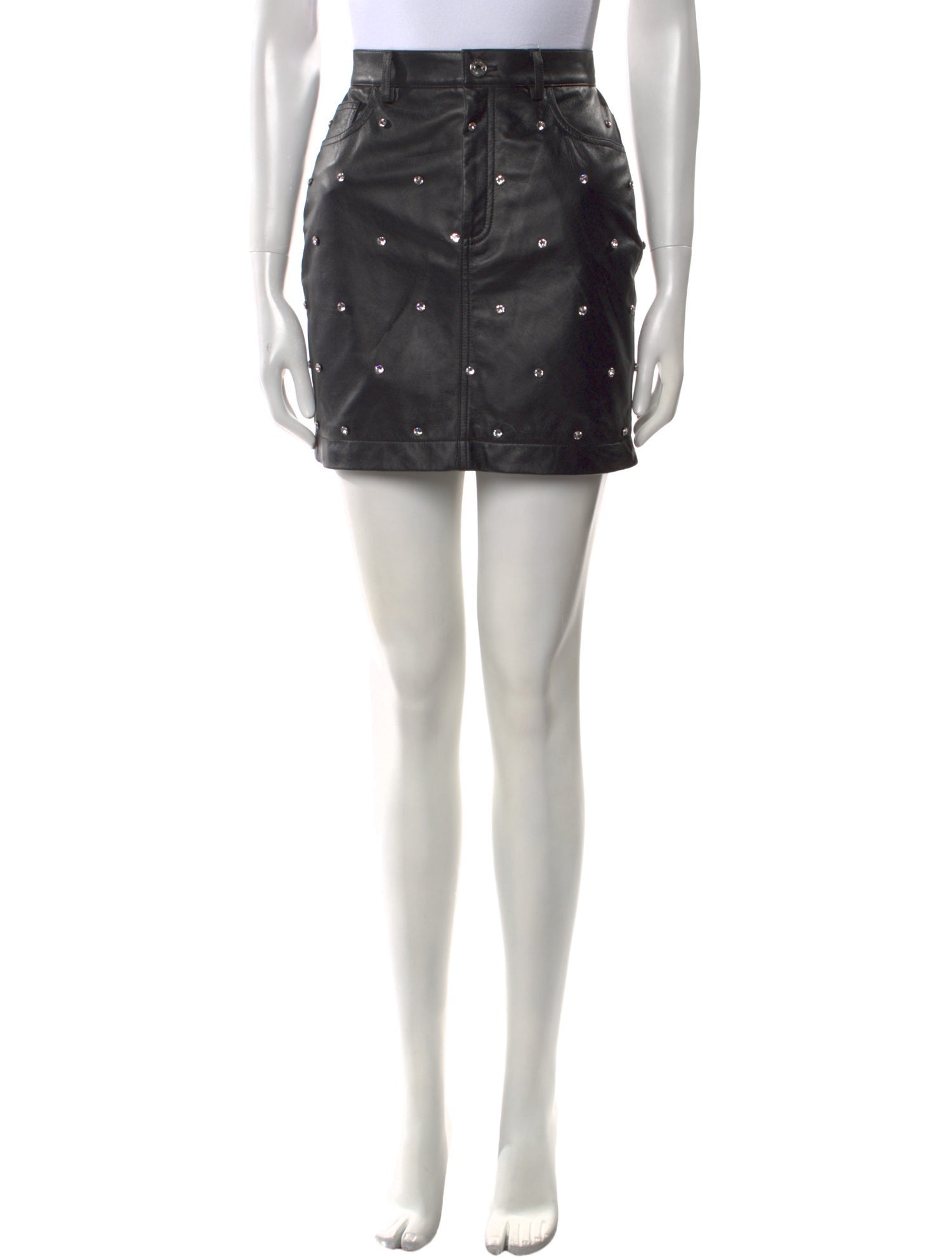 Alexandre Vauthier Leather Mini Skirt w/ Tags
