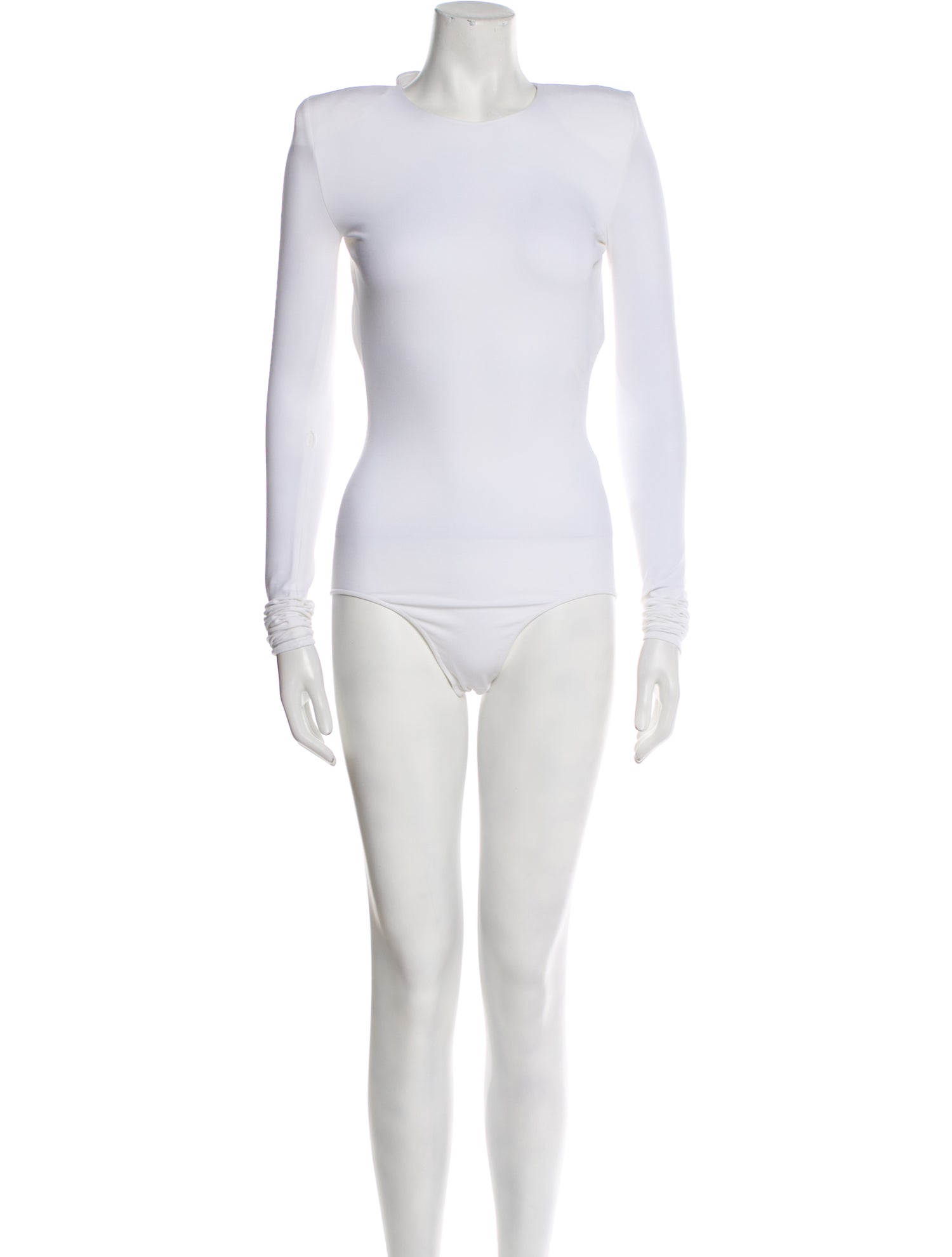 Alexandre Vauthier Crew Neck Long Sleeve Bodysuit w/ Tags
