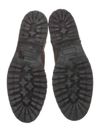 Alexandre Vauthier Canvas Camouflage Print Combat Boots