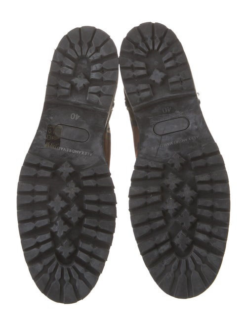 Alexandre Vauthier Canvas Camouflage Print Combat Boots