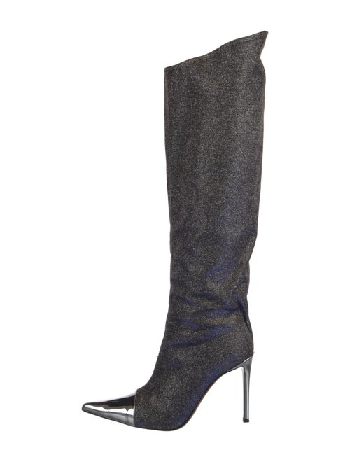 Alexandre Vauthier Glitter Accents Boots
