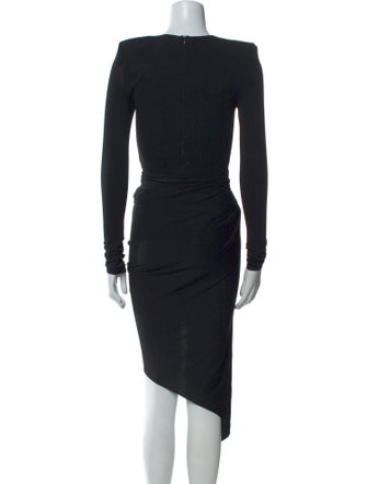 Alexandre Vauthier Crew Neck Midi Length Dress