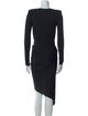 Alexandre Vauthier Crew Neck Midi Length Dress
