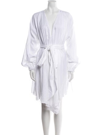 Alexandre Vauthier V-Neck Knee-Length Dress