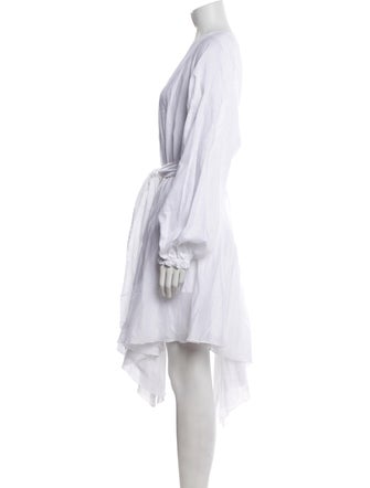 Alexandre Vauthier V-Neck Knee-Length Dress