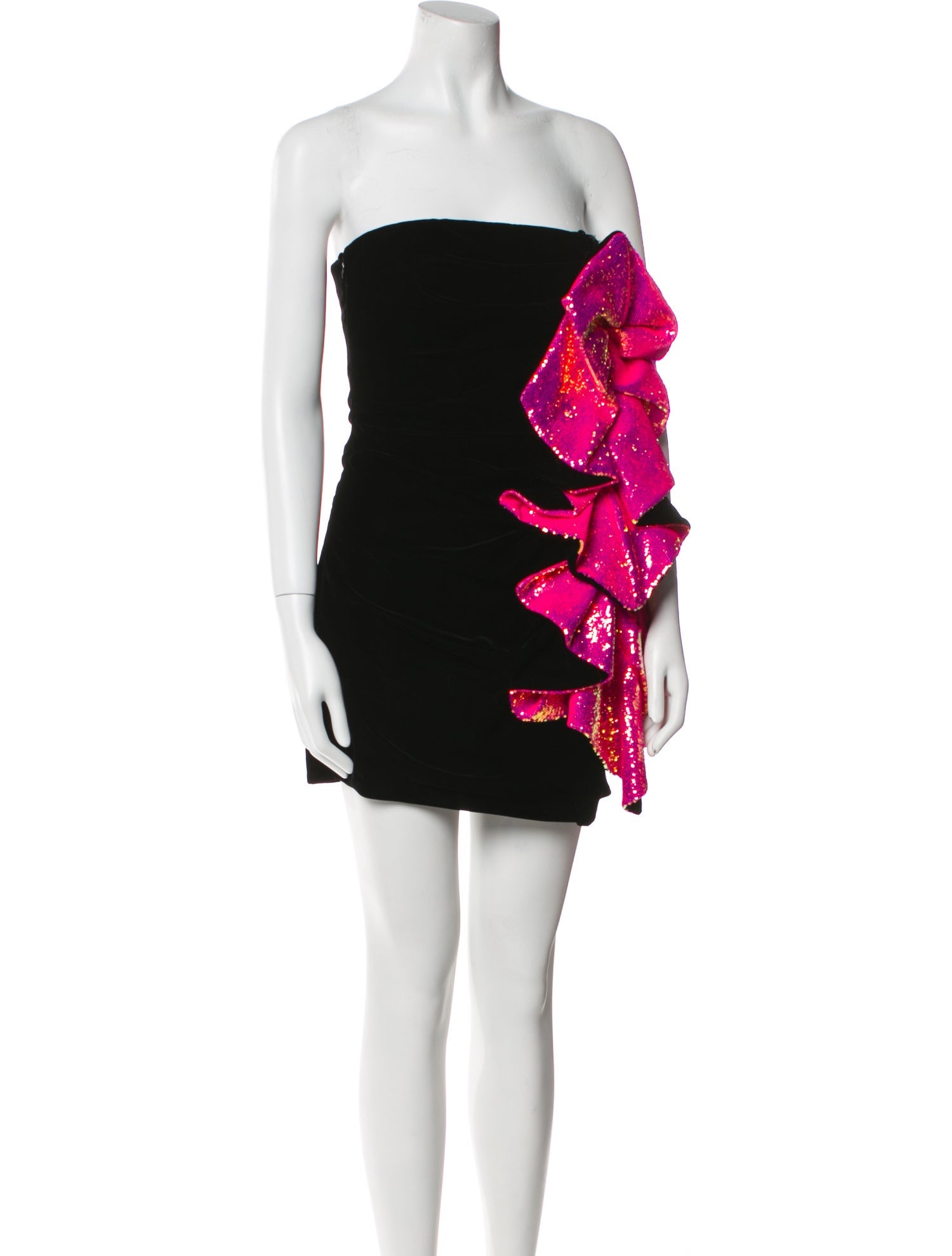 Alexandre Vauthier Colorblock Pattern Mini Dress