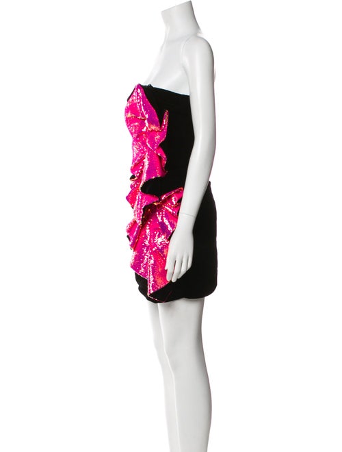 Alexandre Vauthier Colorblock Pattern Mini Dress