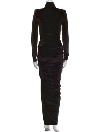 Alexandre Vauthier Turtleneck Long Dress