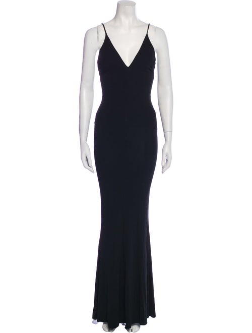 Alexandre Vauthier V-Neck Long Dress