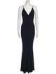 Alexandre Vauthier V-Neck Long Dress