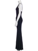 Alexandre Vauthier V-Neck Long Dress