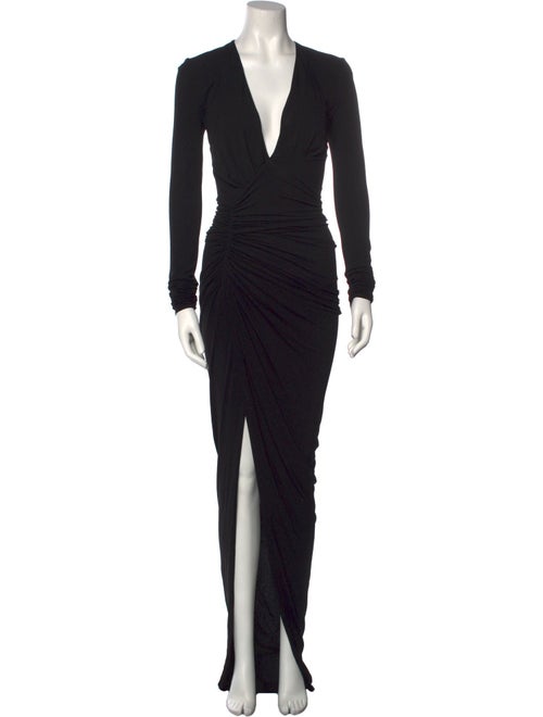 Alexandre Vauthier Plunge Neckline Long Dress