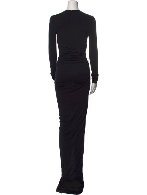 Alexandre Vauthier Plunge Neckline Long Dress