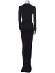 Alexandre Vauthier Plunge Neckline Long Dress
