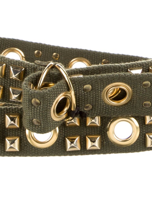 Alexandre Vauthier Canvas Studded Accents Waist Belt