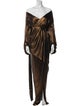 Alexandre Vauthier Off-The-Shoulder Long Dress