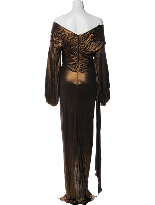 Alexandre Vauthier Off-The-Shoulder Long Dress