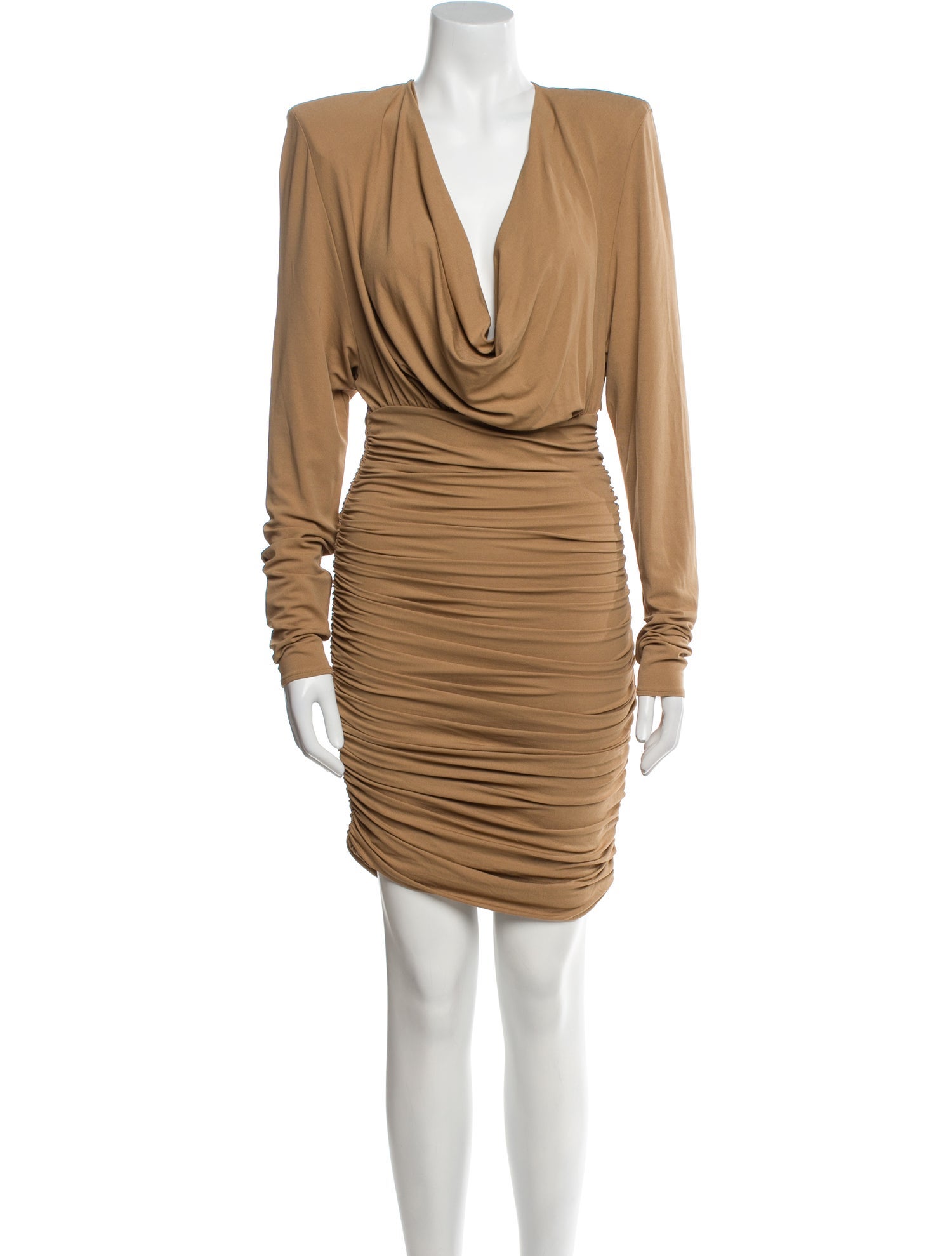 Alexandre Vauthier Cowl Neck Mini Dress