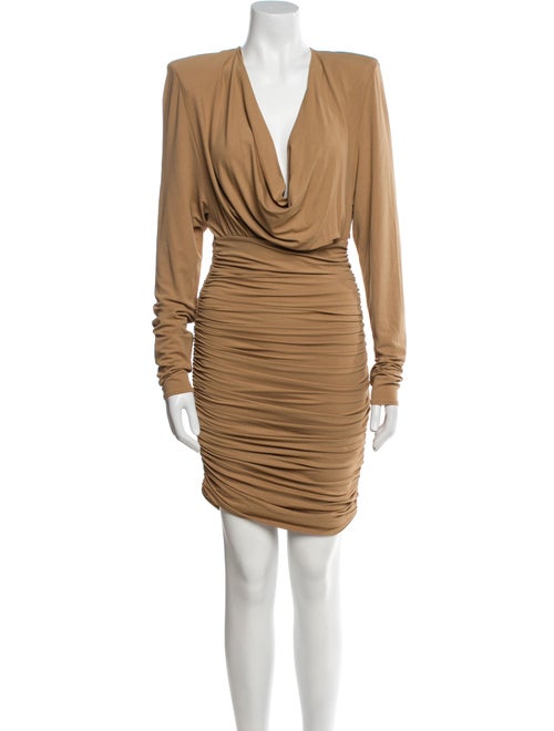 Alexandre Vauthier Cowl Neck Mini Dress