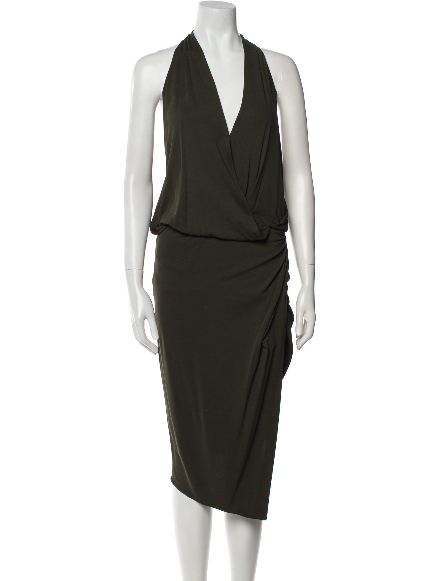 Alexandre Vauthier V-Neck Midi Length Dress