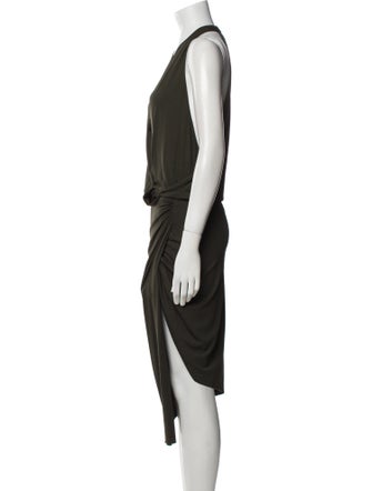 Alexandre Vauthier V-Neck Midi Length Dress