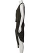 Alexandre Vauthier V-Neck Midi Length Dress