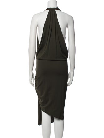 Alexandre Vauthier V-Neck Midi Length Dress
